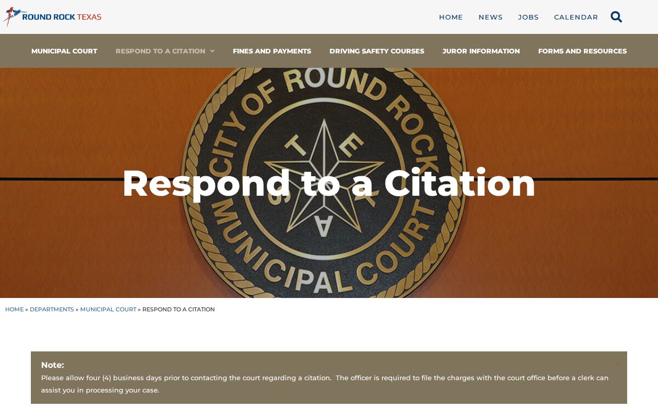 Round Rock court docket citation response options